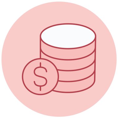 Dolar Sikkeleri. Basit illüstrasyon