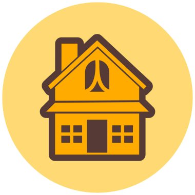 Ev. Web simgesi basit illüstrasyon