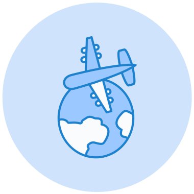 Uçak. Web simgesi basit illüstrasyon