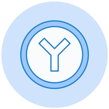 Bir b eksikliği simgesinin vektör çizimi