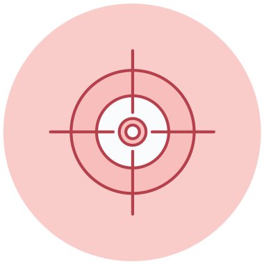 Hedef. Web simgesi basit illüstrasyon