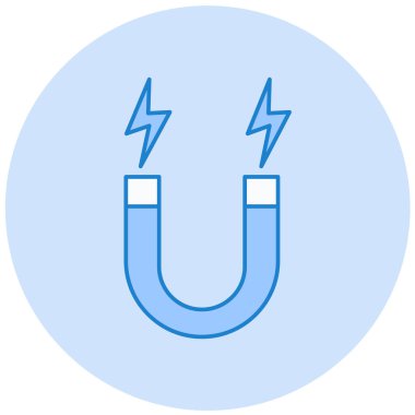 Mıknatıs Web simgesi basit illüstrasyon