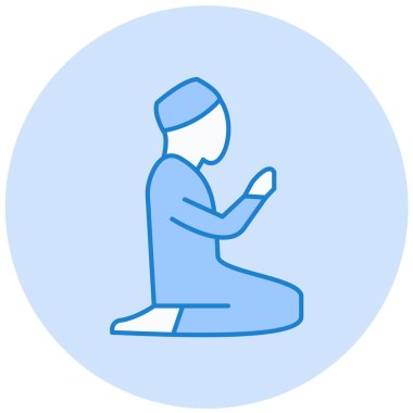 Dua et. Web simgesi basit illüstrasyon