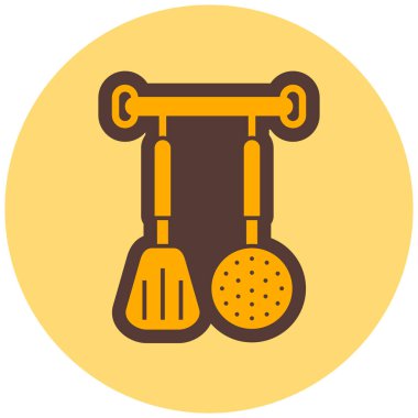 Mutfak aletleri. Basit resimleme