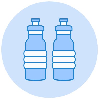 Şişeler, web simgesi basit illüstrasyon