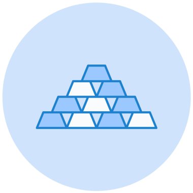 Bir piramidin minimalist vektör simgesi