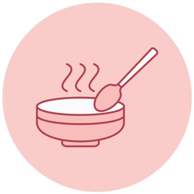 Çorba. Web simgesi basit illüstrasyon