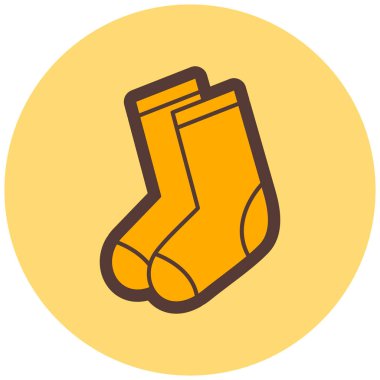 Çorap. Web simgesi basit illüstrasyon