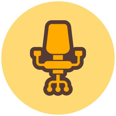 Sandalye. Web simgesi basit illüstrasyon