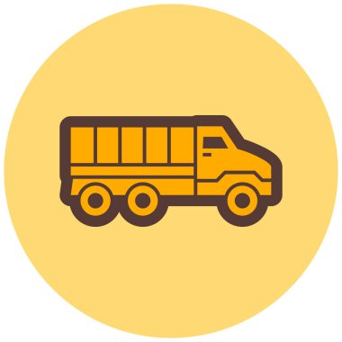 Kamyon. Web simgesi basit illüstrasyon