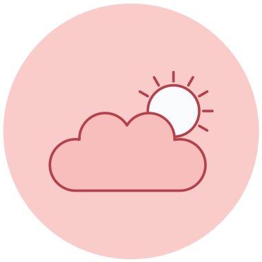 Bulut. Web simgesi basit tasarım