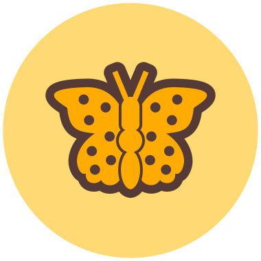 Kelebek. Web simgesi basit illüstrasyon