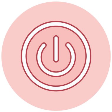 Güç. Web simgesi basit illüstrasyon