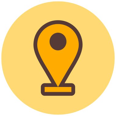 Harita iğnesi. Basit tasarım