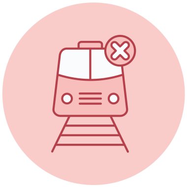 tren simgesi vektör illüstrasyonu