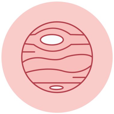 Uzay gezegeni. Basit resimleme