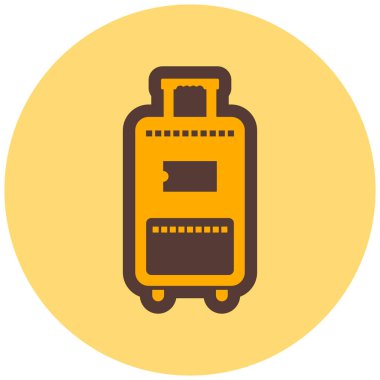 seyahat çantası. Basit illüstrasyon