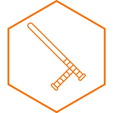 Baton. Web simgesi basit tasarım 