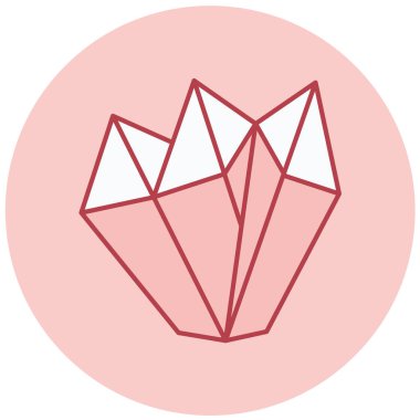 Elmas. Web simgesi basit illüstrasyon