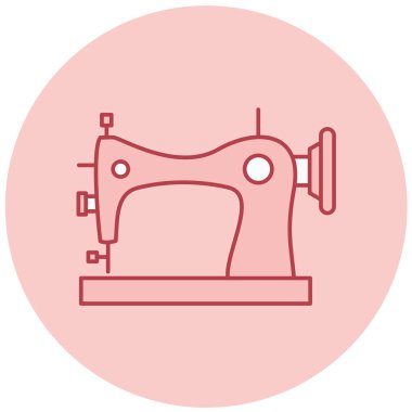 Dikiş makinesi vektör simgesi