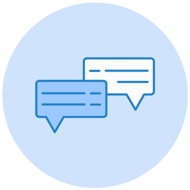 Konuş. Web simgesi basit illüstrasyon