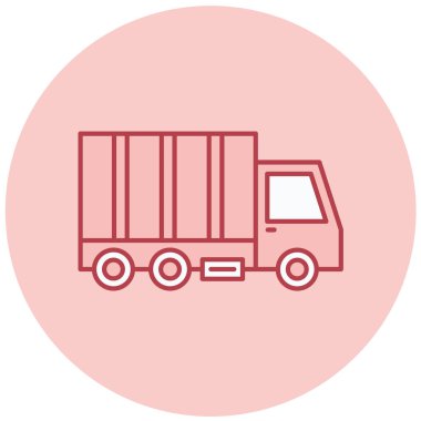 Kamyon. Web simgesi basit illüstrasyon