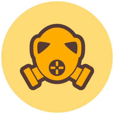 Yüz maskesi. Web simgesi