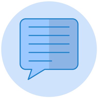 Konuş. Web simgesi basit illüstrasyon