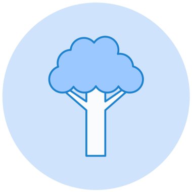 Ağaç. Web simgesi basit illüstrasyon