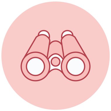 Dürbün. Web simgesi basit tasarım