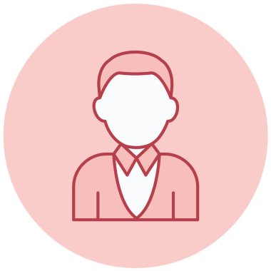 avatar. Web simgesi basit illüstrasyon