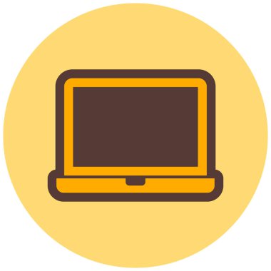 Bilgisayar. Web simgesi basit illüstrasyon