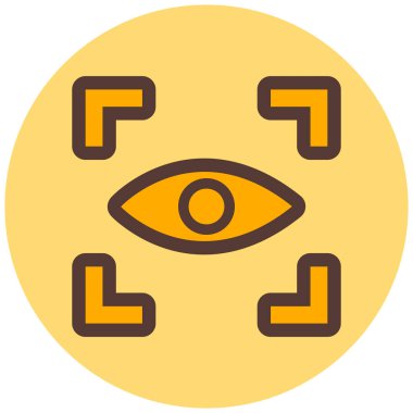 Göz. Web simgesi basit illüstrasyon