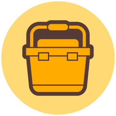 Çanta. Web simgesi basit illüstrasyon