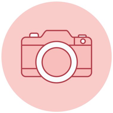 Kamera. Web simgesi basit illüstrasyon