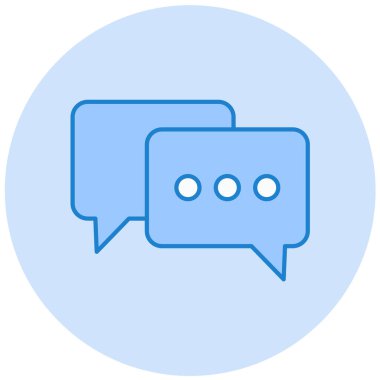 Konuş. Web simgesi basit illüstrasyon