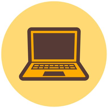 Bilgisayar. Web simgesi basit illüstrasyon