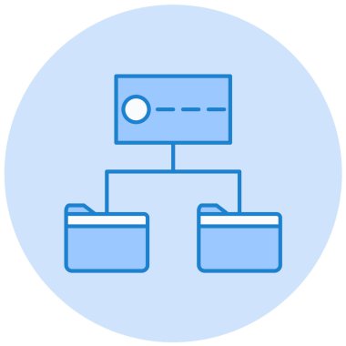 veritabanı. Web simgesi basit illüstrasyon