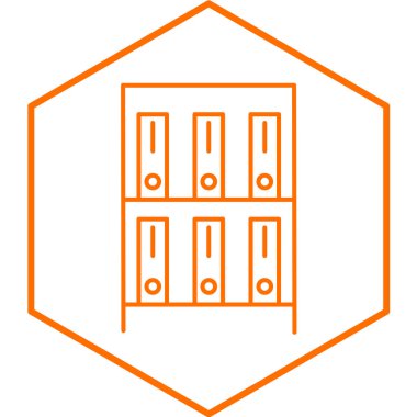 Moda biçimi izole edilmiş arkaplan kitaplığı simgesi