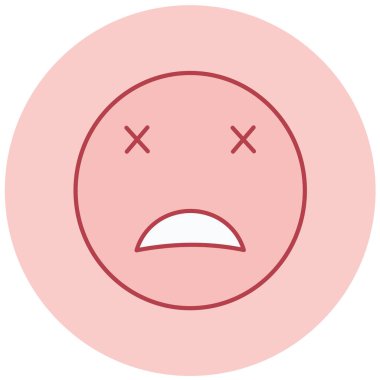 üzgün yüz ifadesi vektör simgesi