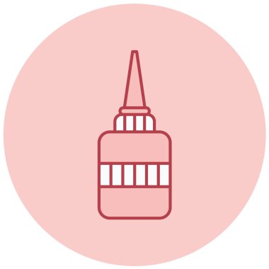 Yapıştırıcı simgesi, basit tasarım vektörü çizimi