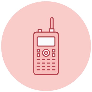 Cep telefonu simgesi, vektör illüstrasyonu