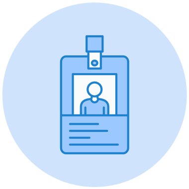 ID kart vektör simgesi modern basit tasarım