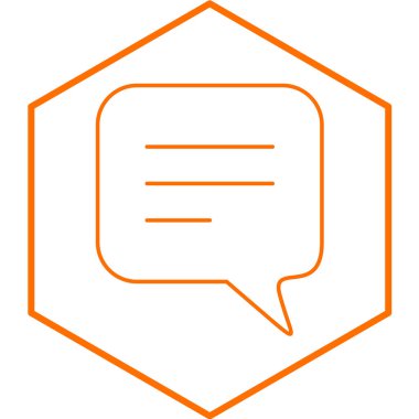 Yorum simgesi, vektör illüstrasyonu