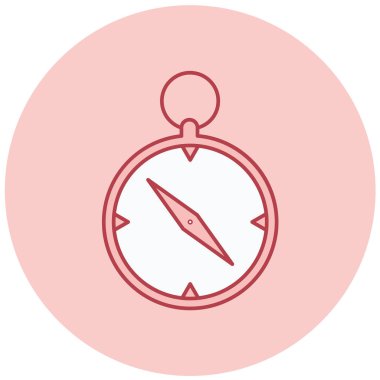 Pusula. Web simgesi basit illüstrasyon