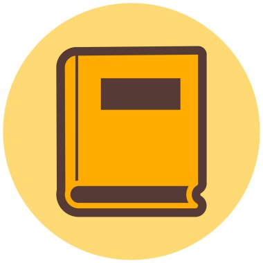 Kitap. Web simgesi basit illüstrasyon