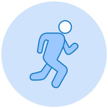 Çalışan adam simgesi vektör illüstrasyonu