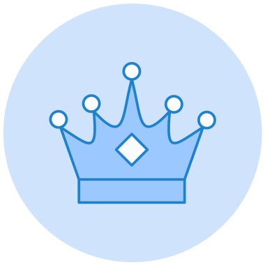 taç simgesi vektör illüstrasyonu