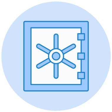 Modern güvenlik simgesinin vektör illüstrasyonu