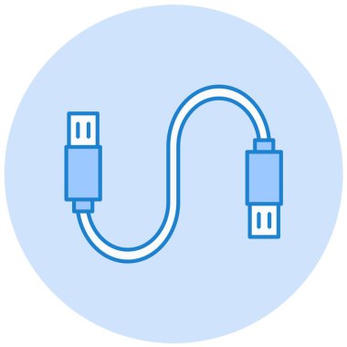 USB Tak vektör satırı simgesi